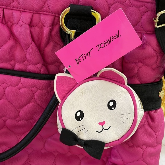 Betsey Johnson 3-piece Diaper Bag Tote NWT - Picture 3 of 15